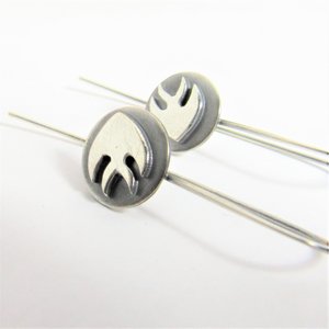Argentium Silver Angel Fish Earrings, Whimsical Jewelry